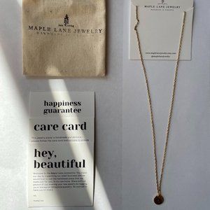 New Gold 'G' Initial Necklace